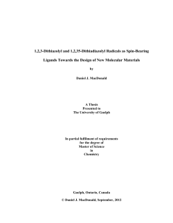 1,2,3-Dithiazolyl and 1,2,35-Dithiadiazolyl Radicals as