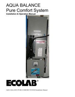 AQUA B ALANCE Pure Comfort System