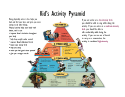 Kid`s Activity Pyramid
