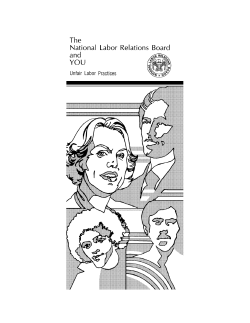 The NLRB and You--Unfair Labor Practices