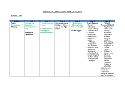 history curriculum map 2016/2017