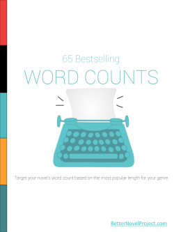 65 Bestselling WORD COUNTS