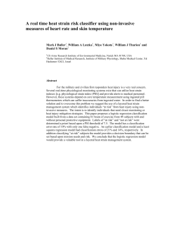 A real time heat strain risk classifier using non-invasive