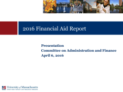 2016 Financial Aid Report - umassp.edu