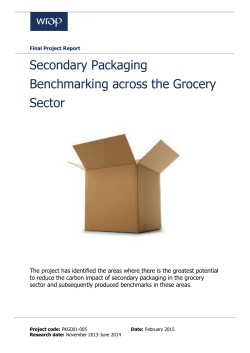 Secondary Packaging Benchmarking across the Grocery
