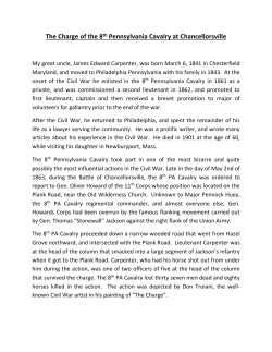 The Charge of the 8th Pennsylvania Cavalry at Chancellorsville