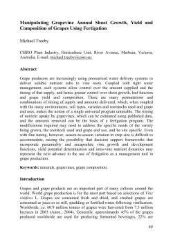 7. Manipulating Grapevine Annual Shoot Growth, Yield and