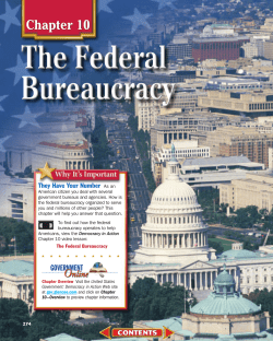 Chapter 10: The Federal Bureaucracy