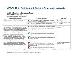Elementary Measurement and Geometry