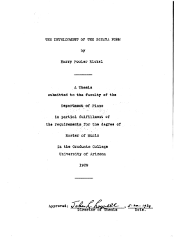 THE DEVELOPMENT OF THE SONATA FORM by Harry pooler