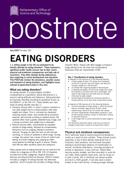 eating disorders