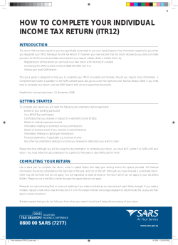 how to complete your individual income tax return