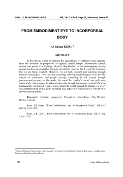 from embodiment eye to incorporeal body
