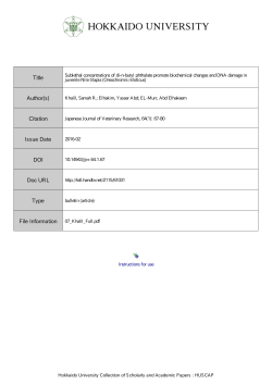 Sublethal concentrations of di-n