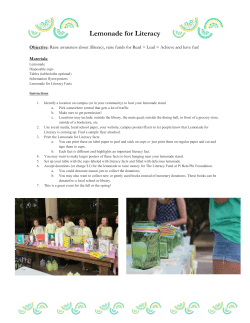 Lemonade for Literacy