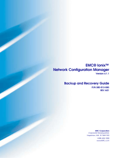 EMC&reg; Ionix&trade; Network Configuration Manager