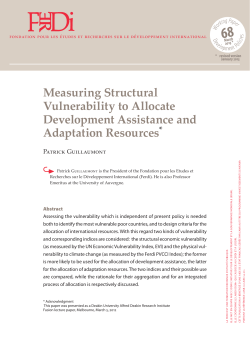 Measuring Structural Vulnerability to Allocate Development