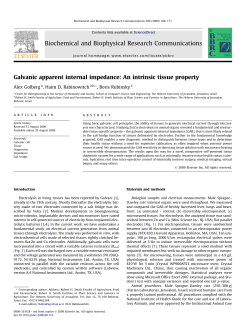Galvanic apparent internal impedance: An intrinsic tissue property