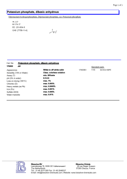 Potassium phosphate, dibasic anhydrous