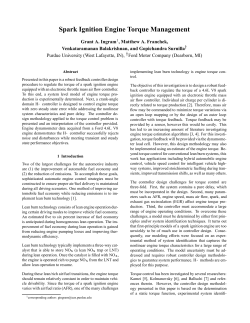 Spark Ignition Engine Torque Management