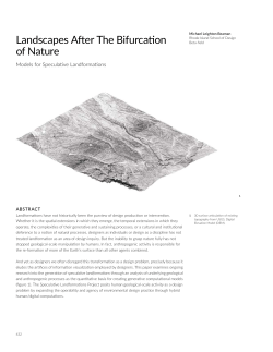 Landscapes After The Bifurcation of Nature