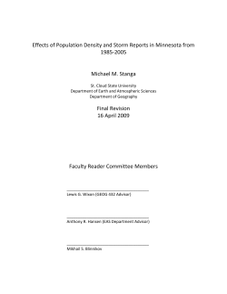 Effects of Population Density and Storm Reports in Minnesota from