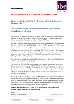 public concern - Institute of Business Ethics