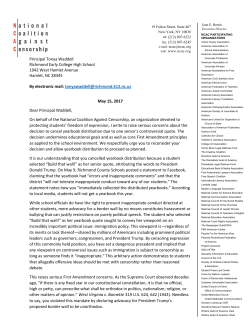 here for a full screen view - National Coalition Against Censorship