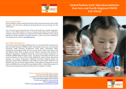 United Nations Girls` Education Initiative East Asia and Pacific
