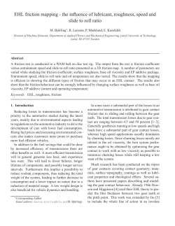 EHL friction mapping - the influence of lubricant