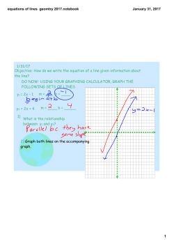 equations of lines geomtry 2017.notebook