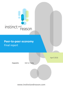 Peer-to-peer economy