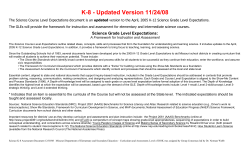 Strand 1: Properties and Principles of Matter and Energy