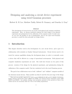 Designing and analyzing a circuit device experiment using treed