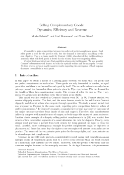 Selling Complementary Goods: Dynamics