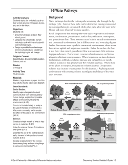 1-5 Water Pathways - Earth Partnership