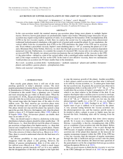 accretion of jupiter-mass planets in the limit of vanishing viscosity