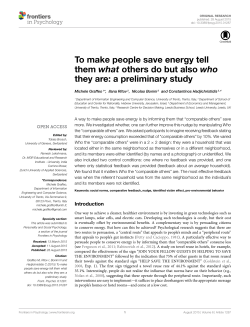 To make people save energy tell them what others do but also who