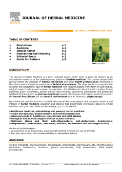 journal of herbal medicine