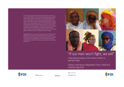 If men don`t want to fight we will take up weapons and fight instead