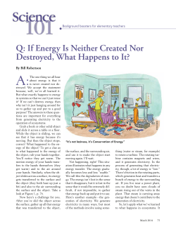Q: If Energy Is Neither Created Nor Destroyed, What Happens to It?