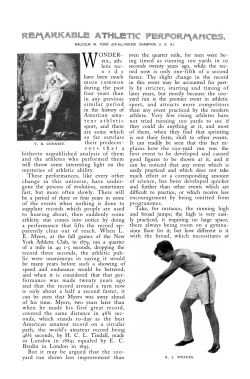 Remarkable Athletic Performances.