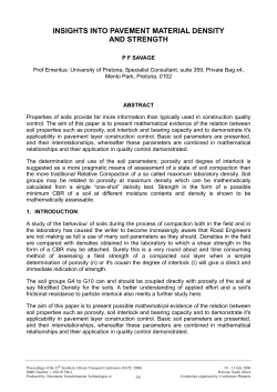 Insights into Pavement Material Density and Strength