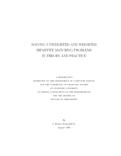 solving unweighted and weighted bipartite matching problems in