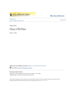 Hairy Old Man - Iowa Research Online