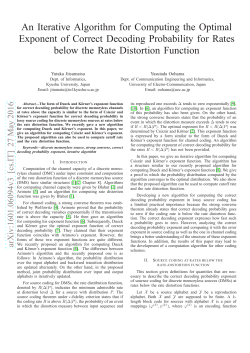 An Iterative Algorithm for Computing the Optimal Exponent of