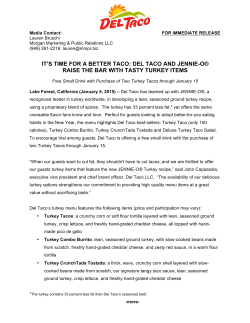 IT`S TIME FOR A BETTER TACO: DEL TACO AND JENNIE