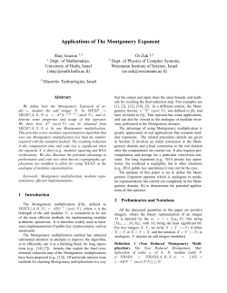 Applications of The Montgomery Exponent