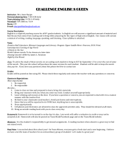 challenge english 8 green - Lindbergh School District