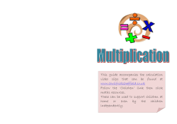 Multiplication 1 - St Wilfrids Community
